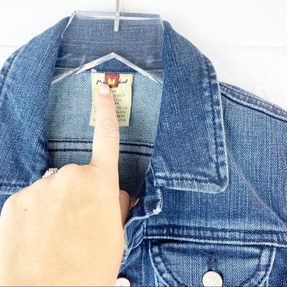 Seven 7 For All Mankind Jacket SFAMK Junior Jean Jacket M - Picture 5 of 6